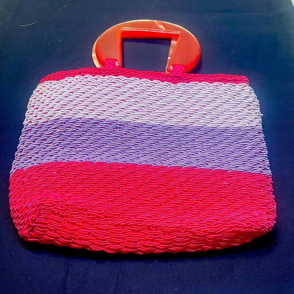 Rare vintage Crochet- Works purse